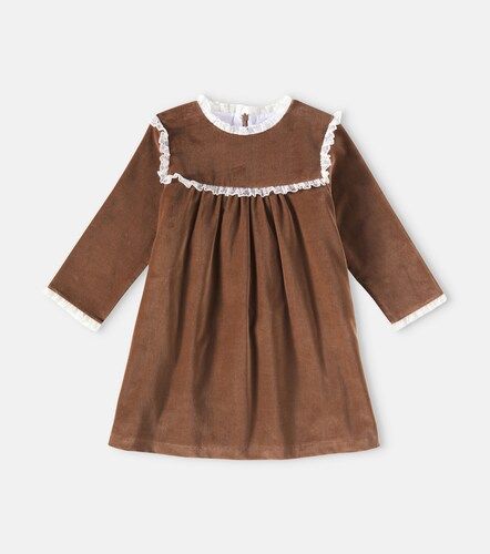 Vestido Carolina de terciopelo de algodón - La Coqueta - Modalova
