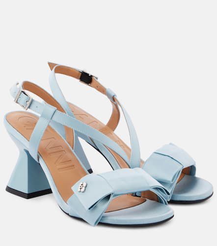 Ganni Big Bow satin sandals - Ganni - Modalova