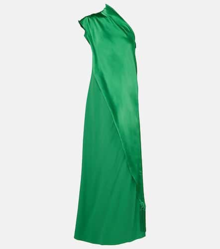 Berenson one-shoulder satin gown - Taller Marmo - Modalova