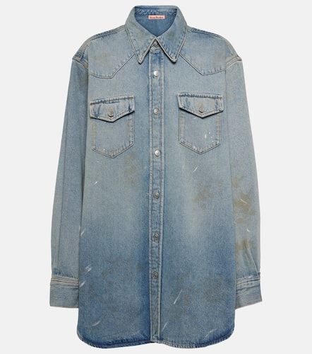 Sobrecamisa de denim desgastada - Acne Studios - Modalova