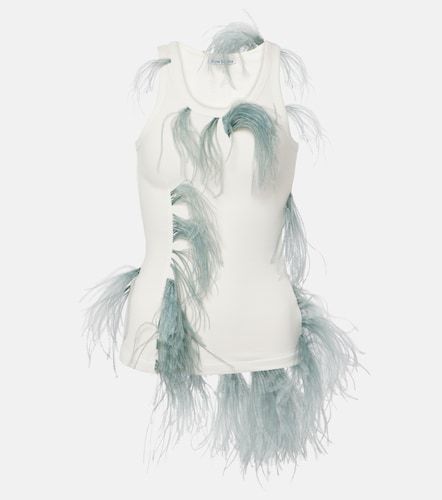 Top en mezcla de algodón con plumas - Acne Studios - Modalova