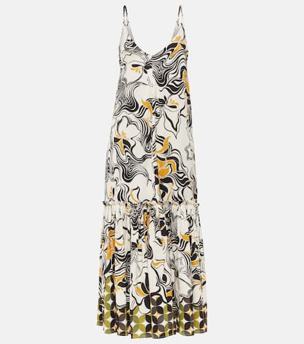 Printed satin maxi dress - Dries Van Noten - Modalova