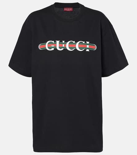 Lido printed cotton jersey T-shirt - Gucci - Modalova