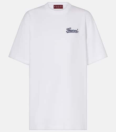 Gucci Logo cotton jersey T-shirt - Gucci - Modalova