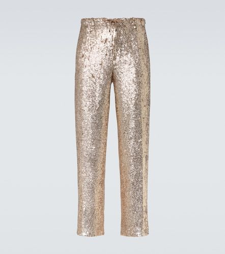 Pantaloni regular con paillettes - Dries Van Noten - Modalova