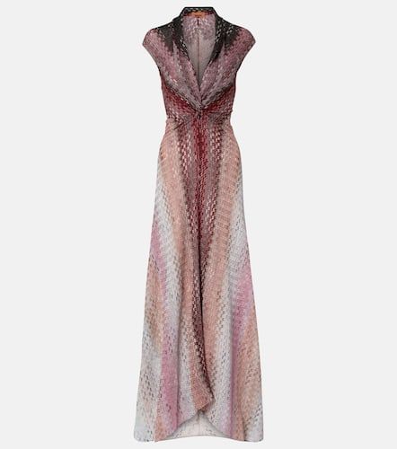 Robe longue Zig-zag en jacquard lamé - Missoni - Modalova