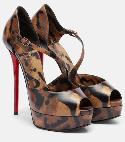 Miss Zigourata 160 leather platform pumps - Christian Louboutin - Modalova