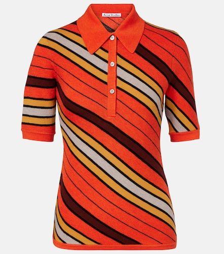 Acne Studios Polo rayé en laine - Acne Studios - Modalova