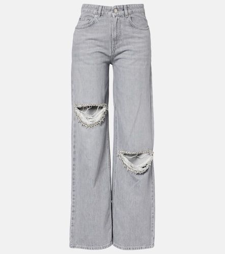 Jeans distressed a gamba larga con decorazioni - Area - Modalova
