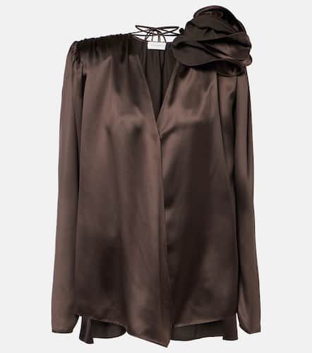 Silk-blend satin blouse - Magda Butrym - Modalova