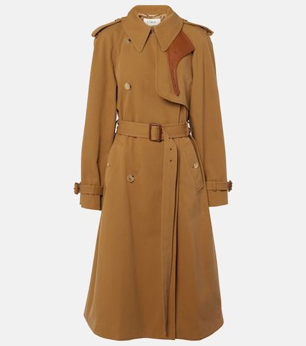 Chloé Gabardina cruzada de algodón - Chloe - Modalova