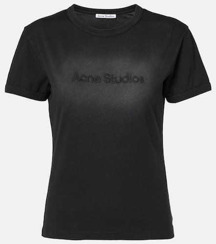 Layered logo cotton jersey T-shirt - Acne Studios - Modalova