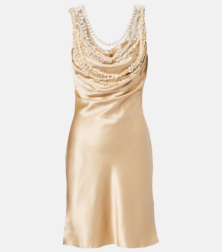 Abito sottoveste in raso di seta - Balmain - Modalova