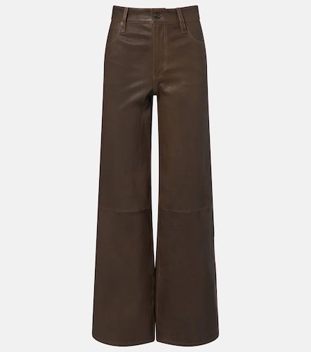 Weite Hose Le Slim Palazzo aus Leder - Frame - Modalova