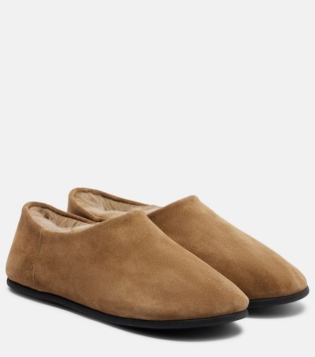 Slip-on Big Bootie in suede con shearling - Christen - Modalova