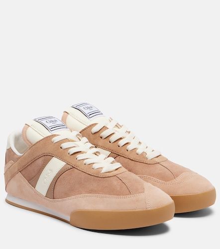 Kick suede and leather sneakers - Chloe - Modalova