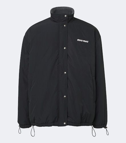 Miu Miu Logo technical jacket - Miu Miu - Modalova