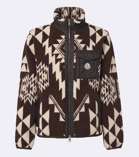 Moncler Giacca in pile con stampa - Moncler - Modalova
