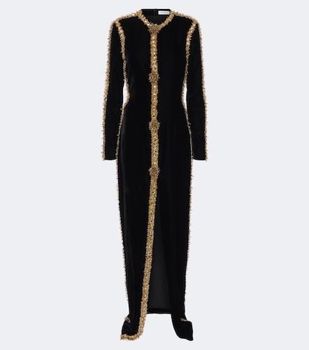 Balmain Abito lungo in velluto - Balmain - Modalova