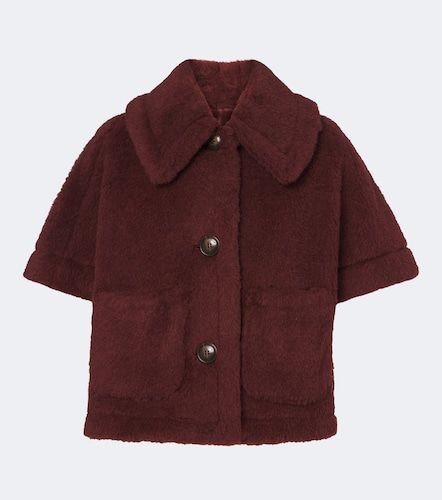 Capa de teddy de alpaca, lana y seda - Max Mara - Modalova