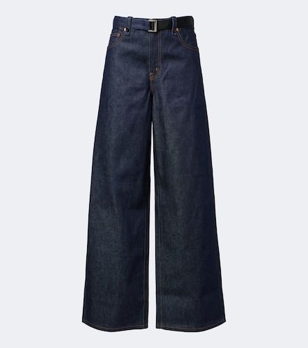 Sacai Jeans anchos con cinturón - Sacai - Modalova