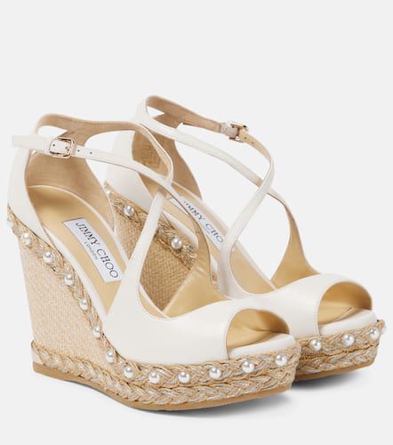 Dakota 120 leather espadrille wedges - Jimmy Choo - Modalova