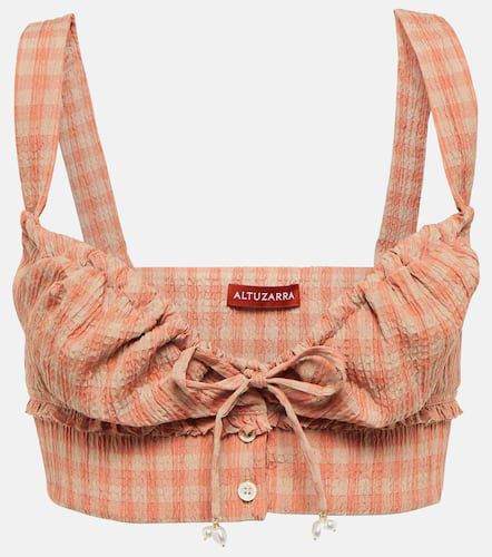 Altuzarra Bijou gingham cropped top - Altuzarra - Modalova