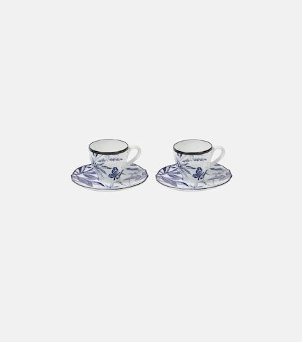 Set di tazza da tè e piattino Herbarium - Gucci - Modalova