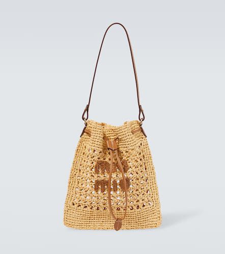 Bolso saco Mini de croché con logo - Miu Miu - Modalova