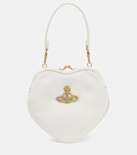Belle Heart Mini leather-trimmed shoulder bag - Vivienne Westwood - Modalova