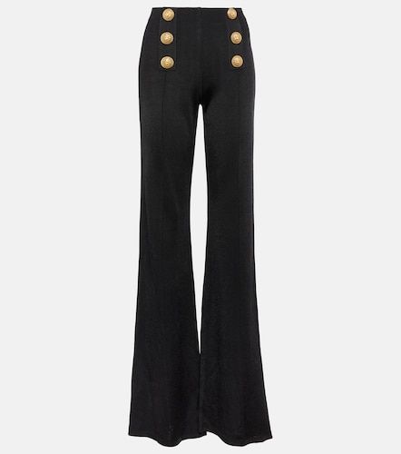 Balmain High-Rise-Schlaghose - Balmain - Modalova