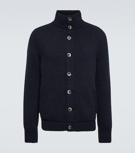 Herno Ribbed-knit wool cardigan - Herno - Modalova