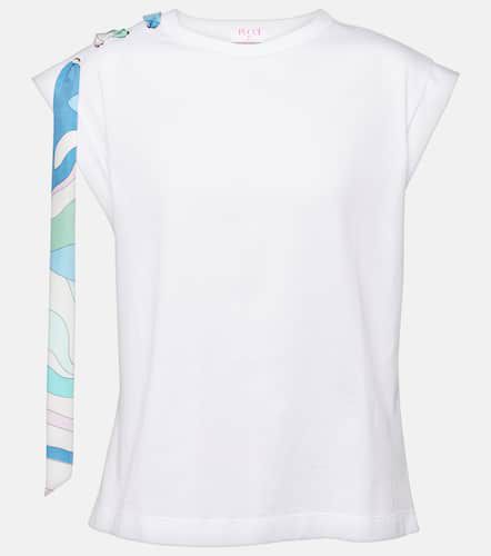 Camiseta de algodón con detalle de lazo - Pucci - Modalova