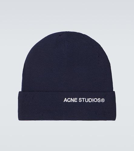 Ribbed-knit wool-blend beanie - Acne Studios - Modalova