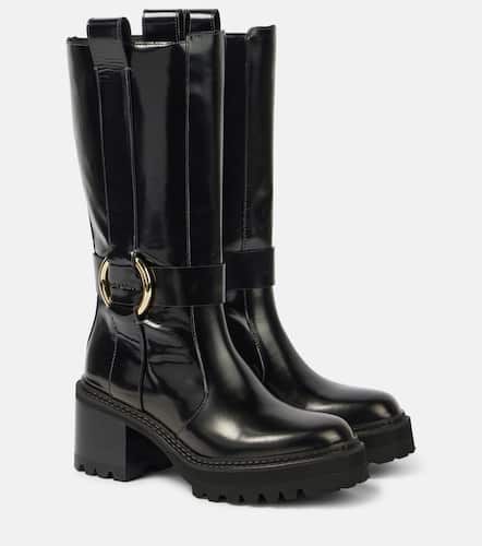 New Ring 60 leather knee-high boots - See By Chloe - Modalova