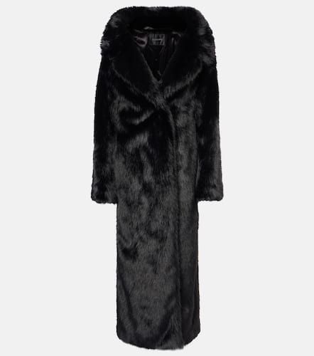 Off-shoulder faux fur coat - Balenciaga - Modalova