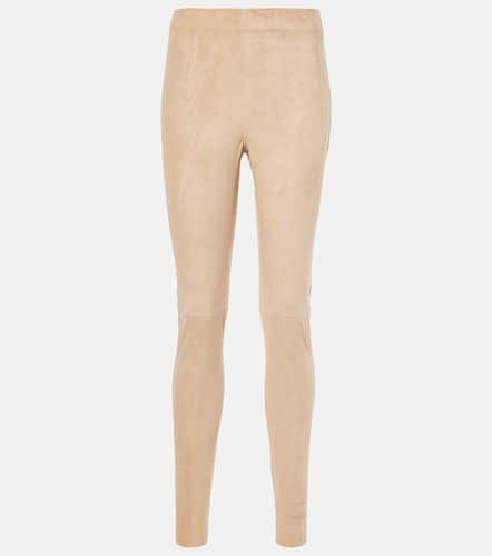 Joseph Mid-rise suede leggings - Joseph - Modalova