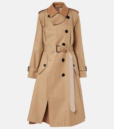 Cotton-blend gabardine trench coat - Sacai - Modalova