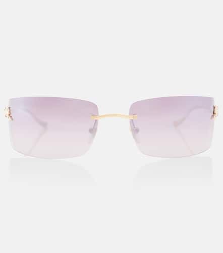 PanthÃ¨re De Cartier rectangular sunglasses - Cartier Eyewear Collection - Modalova