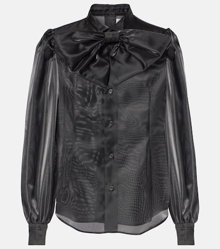 Camicia in raso con fiocco - Noir Kei Ninomiya - Modalova