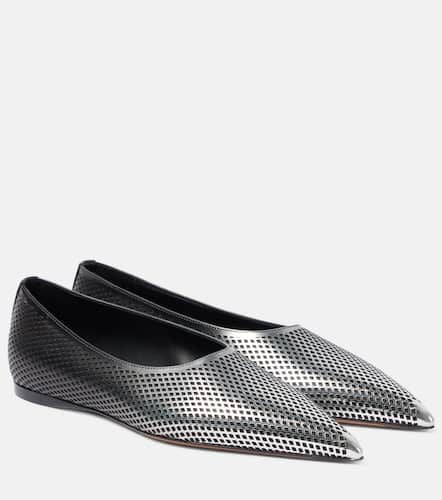 AlaÃ¯a DÃ©gradÃ© fishnet leather ballet flats - Alaia - Modalova