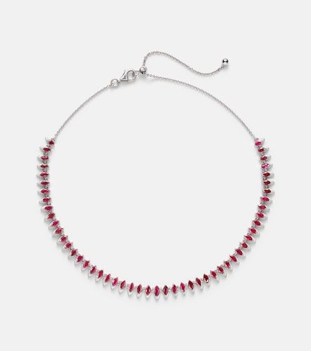 Choker in bianco 18kt con rubini - Kamyen - Modalova