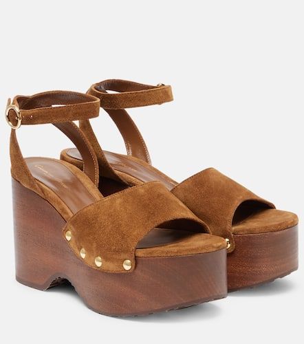 Sandalias con cuña de ante - Gianvito Rossi - Modalova