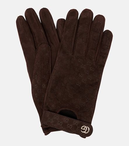 Gucci GG jacquard suede gloves - Gucci - Modalova
