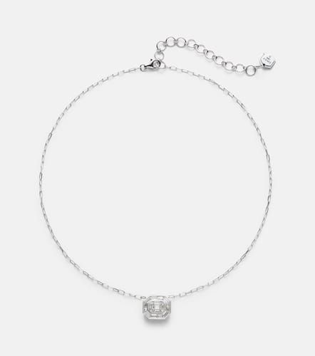 Bezel Illusion 18kt white gold pendant necklace with diamonds - Shay Jewelry - Modalova