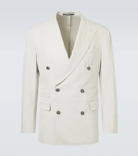 Blazer cruzado de algodón y cachemir - Dunhill - Modalova