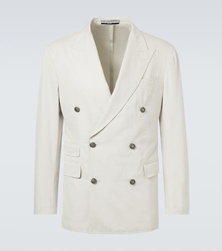 Blazer doppiopetto in cotone e cashmere - Dunhill - Modalova