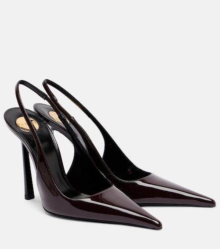 Vendome 110 patent leather slingback pumps - Saint Laurent - Modalova