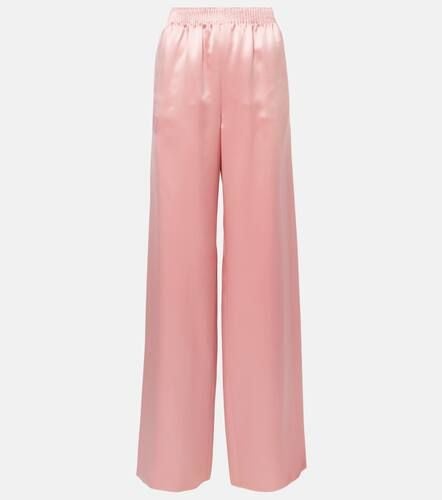 Silk duchess satin wide-leg pants - Valentino - Modalova