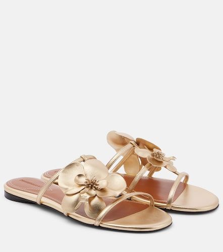 Orchid metallic leather sandals - Zimmermann - Modalova